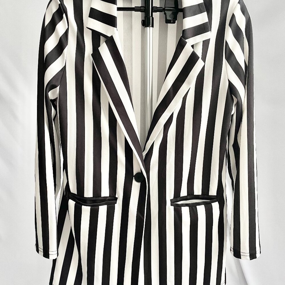 Black & White Striped Jacket